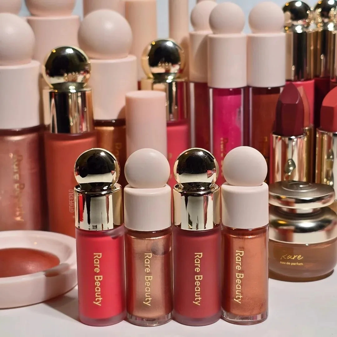 Rare Beauty Liquid Blush & Silky Highlighter – Glow Makeup