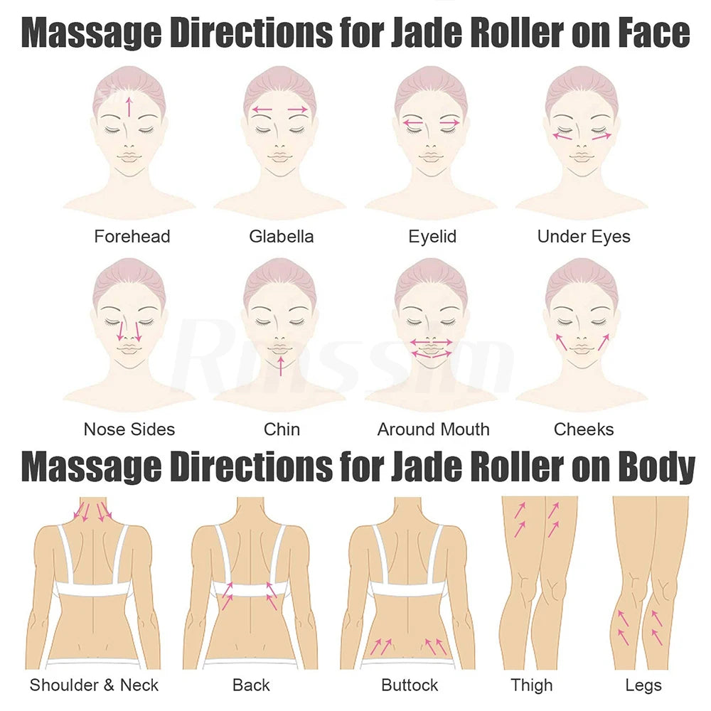 New Electric Vibrating Jade Roller Massager For Slimming Face Lifting Rose Quartz 3D Roller Stone Facial Skin Care Beauty Tool Peaceful Pleasures Health and Wellness