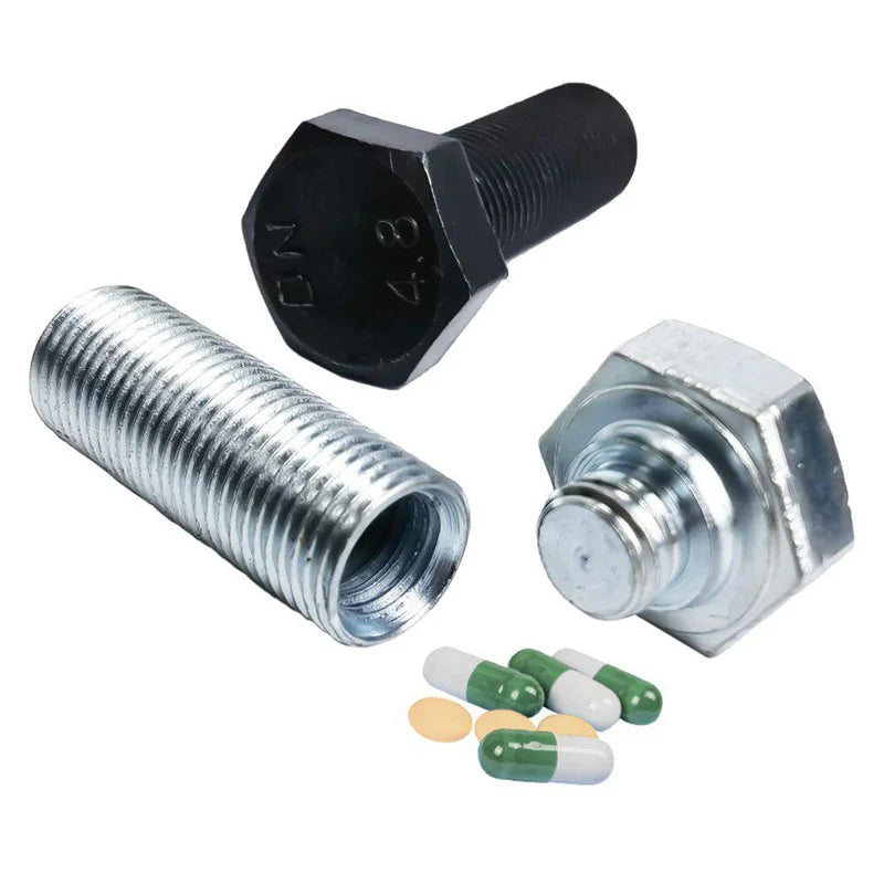 Outdoor Camouflage Metal Screw Bolt Storage Cash Money Hide Stash Safe Diversion Container Box Hidden Secret Compartment Cash Peaceful Pleasures Health and Wellness
