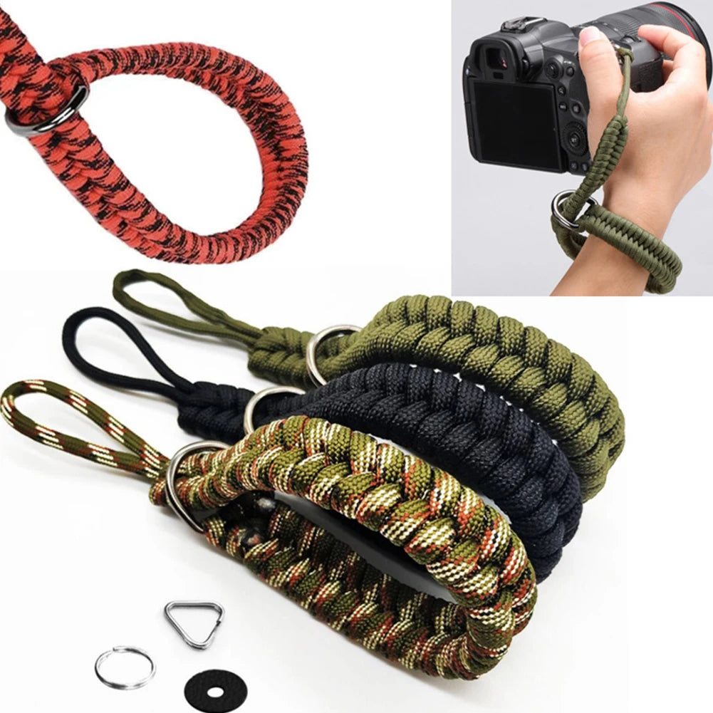 Handmade Woven Camera Wrist Strap with Quick Release Peaceful Pleasures Health and Wellness