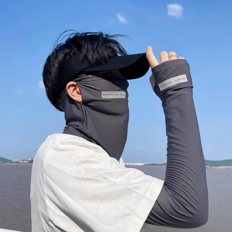 Ice Silk Sunscreen Face Mask – Outdoor UV Protection Peaceful Pleasures Health and Wellness