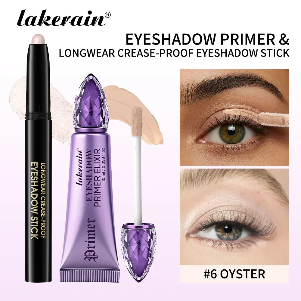 Waterproof Eyeshadow Stick & Primer Set | 11Hr Vibrant Wear