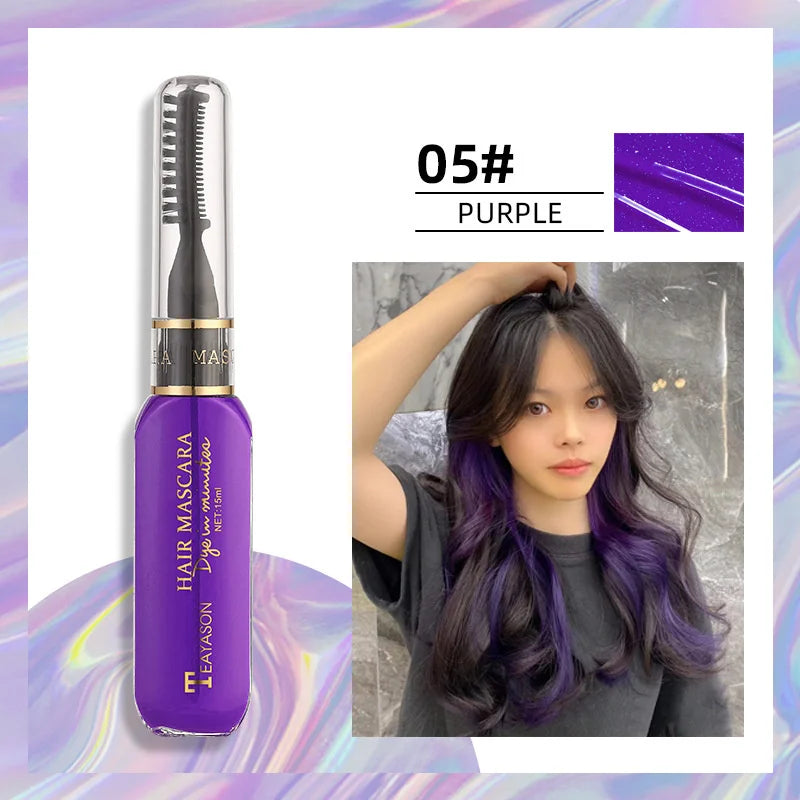 Temporary Hair Color Mascara Wand | 13 Colors, Washable