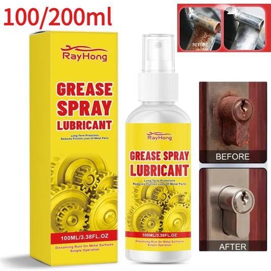 Rust Removal Lubricant Spray Multi-Purpose Multi-Purpose Rust Remover for Rust Prevention,Lubrication Car Maintenance Spray Peaceful Pleasures Health and Wellness 200ML