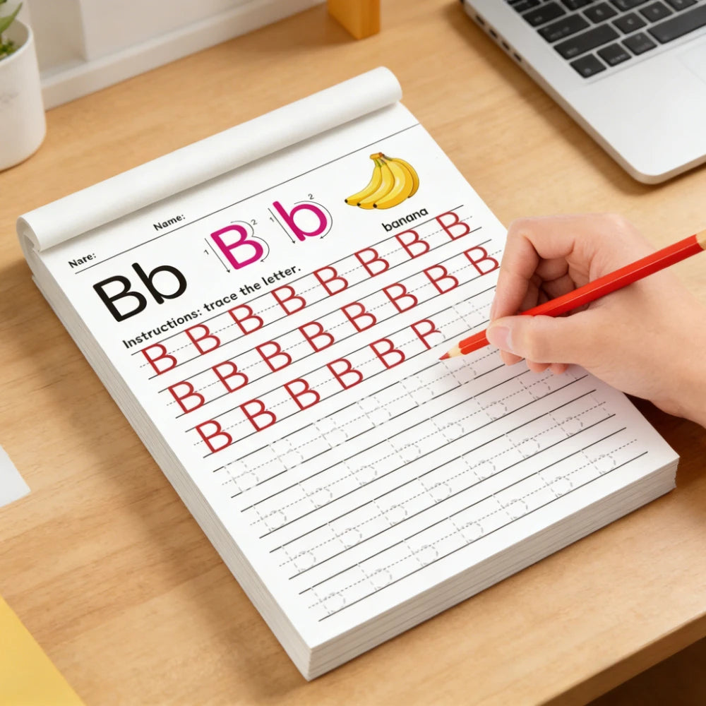 32 Pages ABC Tracing Letters Workbook Kids Preschool Learning