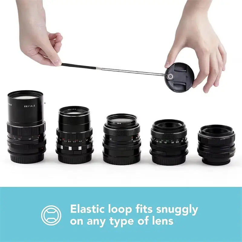 5Pcs Camera Lens Cap Anti-Lost Strap Universal Lens Cap Holder Leash for DSLR Camera Lens Cap Protection Accessory Peaceful Pleasures Health and Wellness