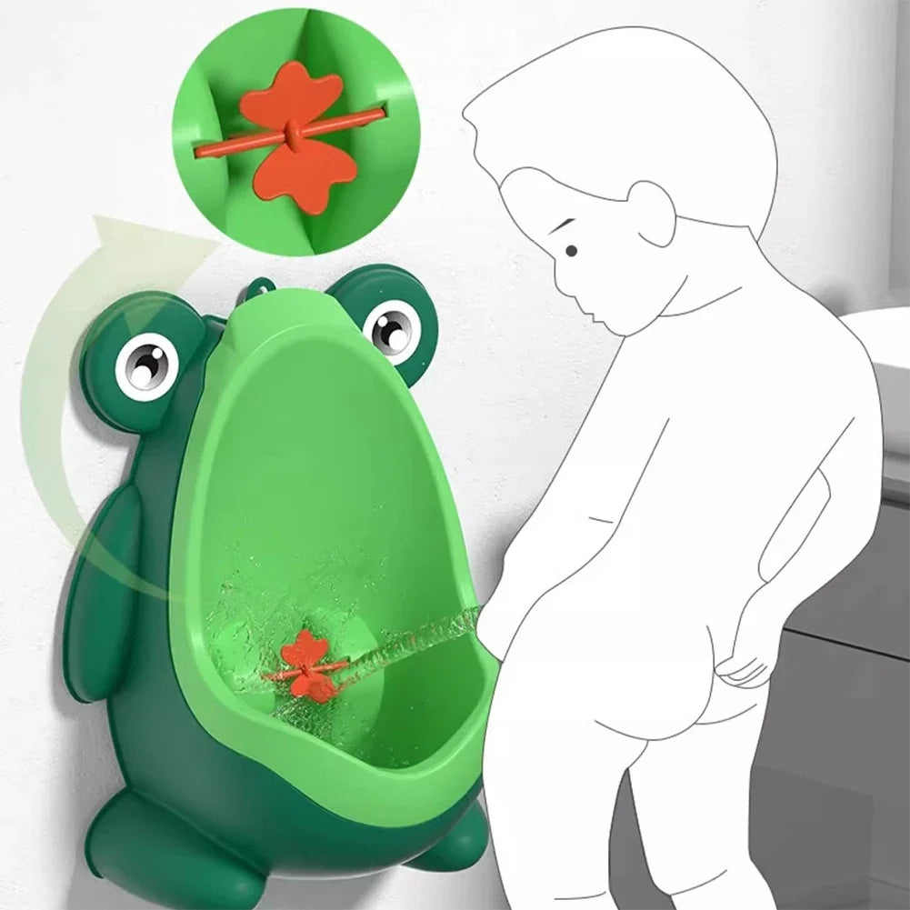 Kids' Frog Potty Training Urinal | Wall-Mounted Splash-Free