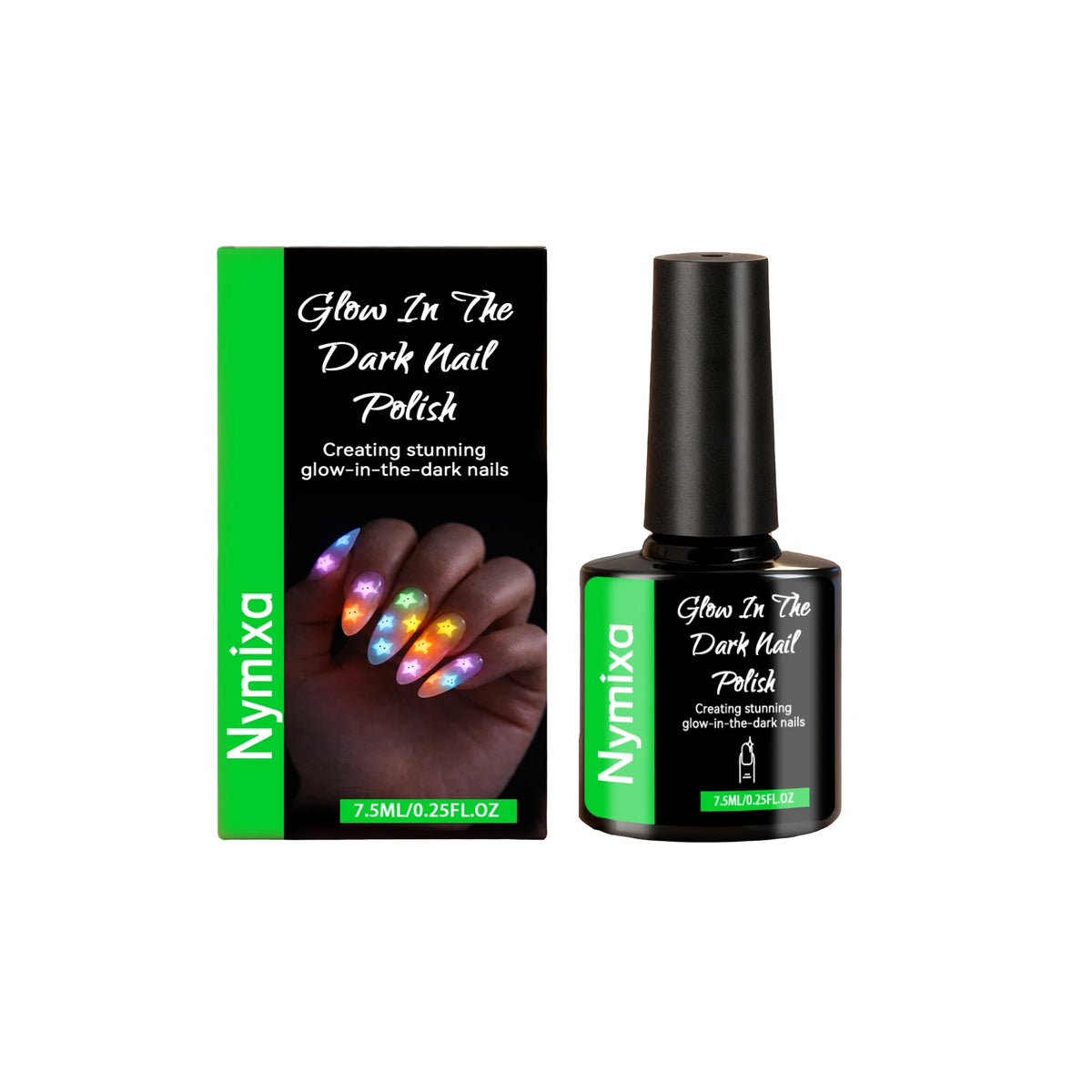 Fluorescent Nail Polish Glow In Dark Gel Colorful DIY Manicure Create Party Atmosphere Neon Luminous Top Coat Nails Polish Pens Peaceful Pleasures Health and Wellness Vitality Green