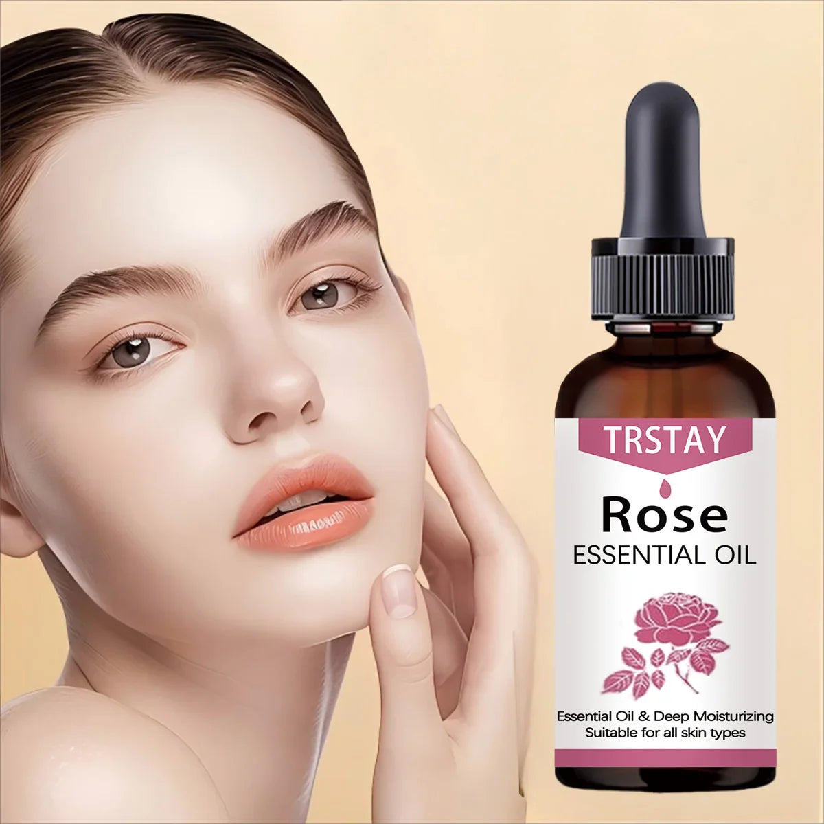 TRSTAY Rose Face Serum – Brightening, Hydrating & Nourishing Oil