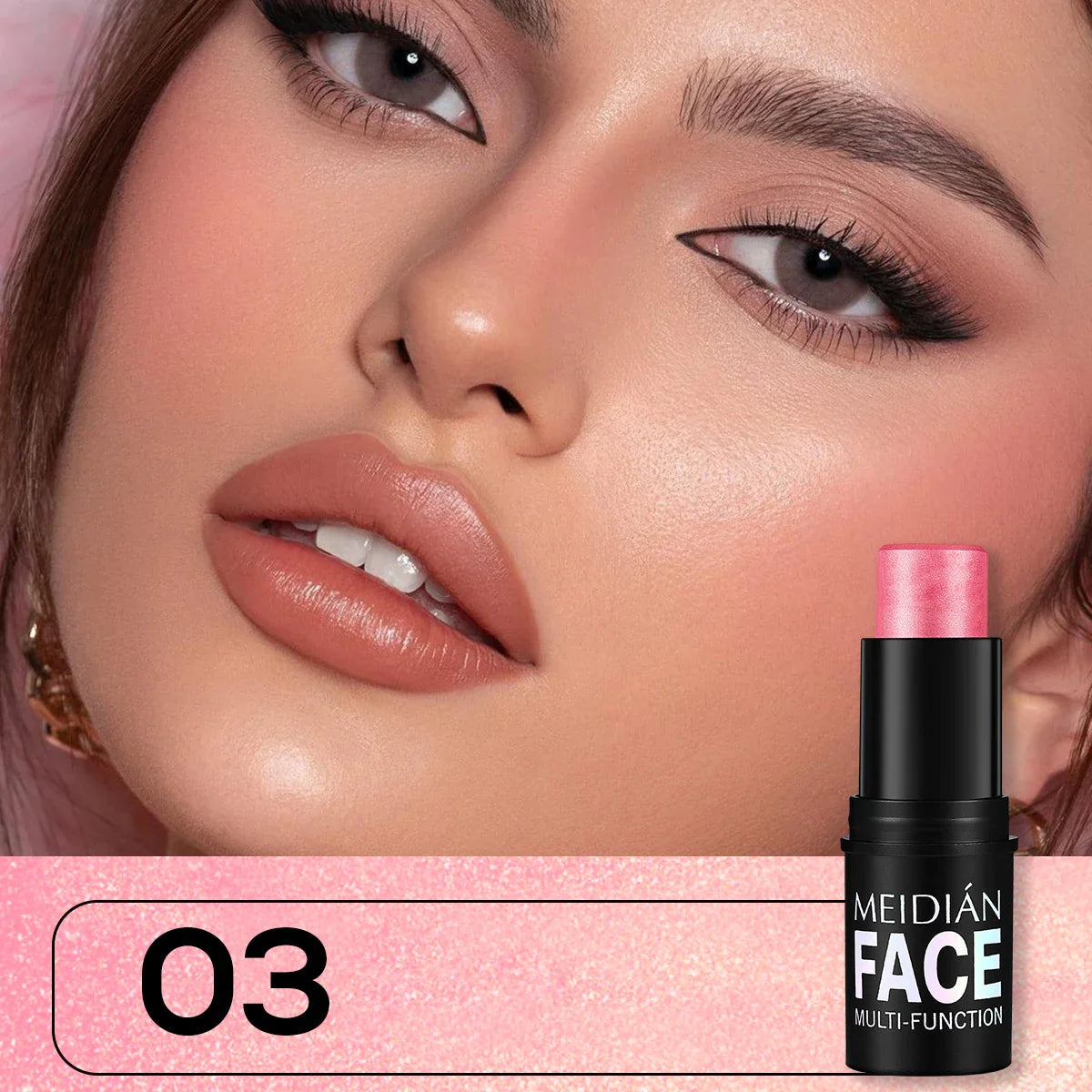 6-Color Dual-Use Blush & Lip Stick – Natural Contour Makeup