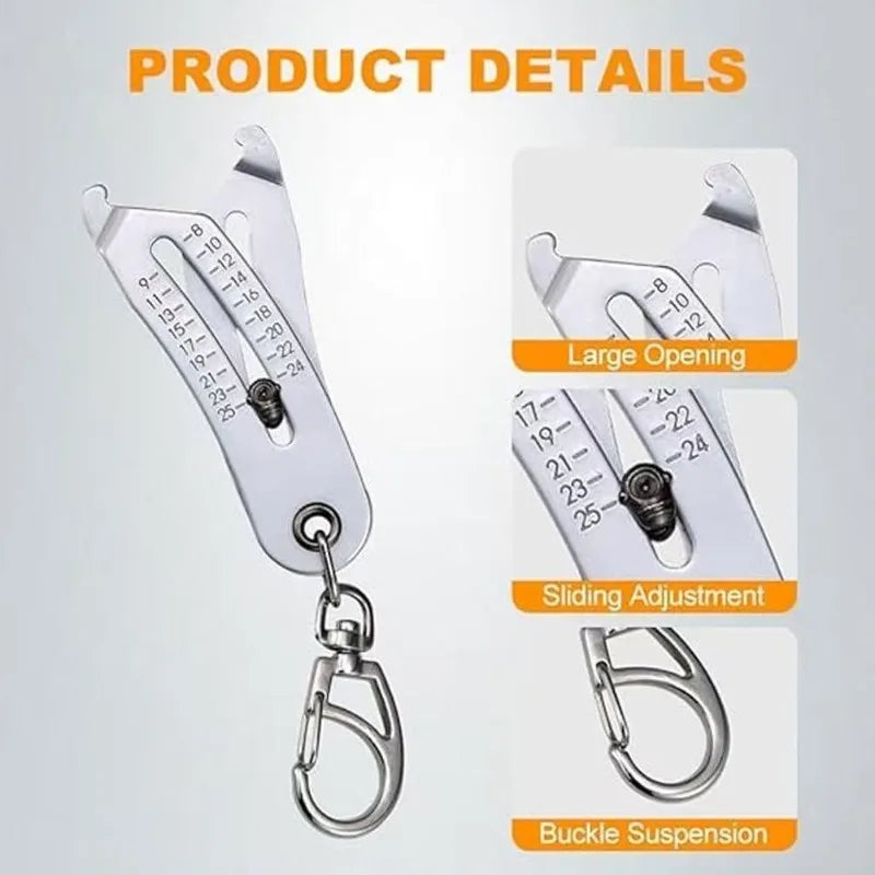 Portable Thread Size Checker & Hex Nut Screw Gauge Tool Thread Gauge Tool Peaceful Pleasures Health and Wellness