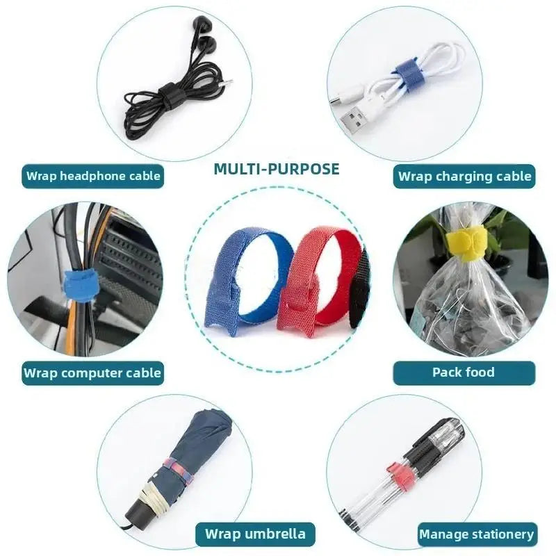 50pcs Reusable Cable For Untangled Cables Charging Cables And Other Cable Management Items Peaceful Pleasures Health and Wellness