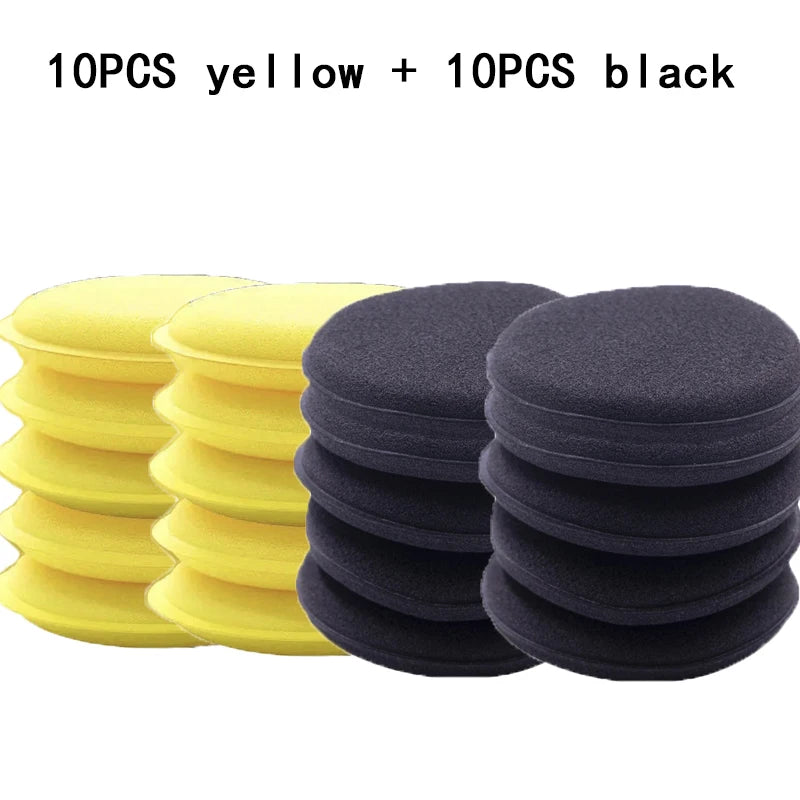 20-Pack Car Wax Foam Sponge Applicator Pads 10CM | Detailing