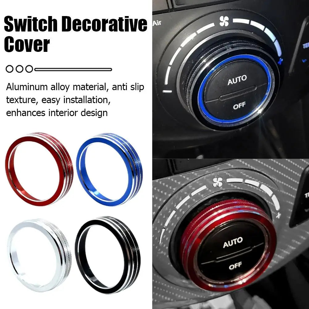 For 2013-2017 Hyundai Ix45 Models Automotive Air Conditioning Knob Ring Control Trim Cover Automotive Interior Trim Accessory Peaceful Pleasures Health and Wellness