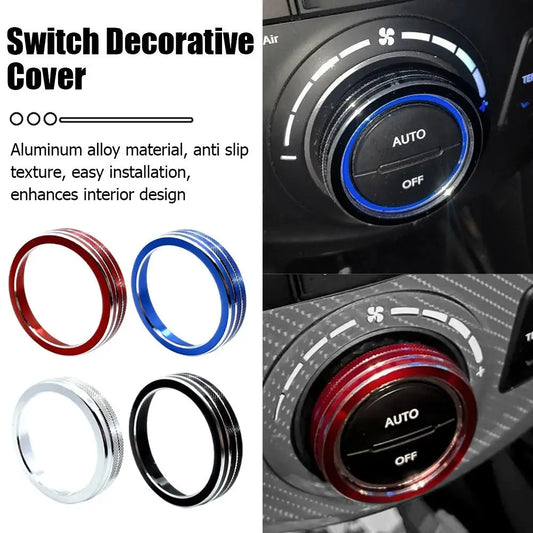 For 2013-2017 Hyundai Ix45 Models Automotive Air Conditioning Knob Ring Control Trim Cover Automotive Interior Trim Accessory Peaceful Pleasures Health and Wellness