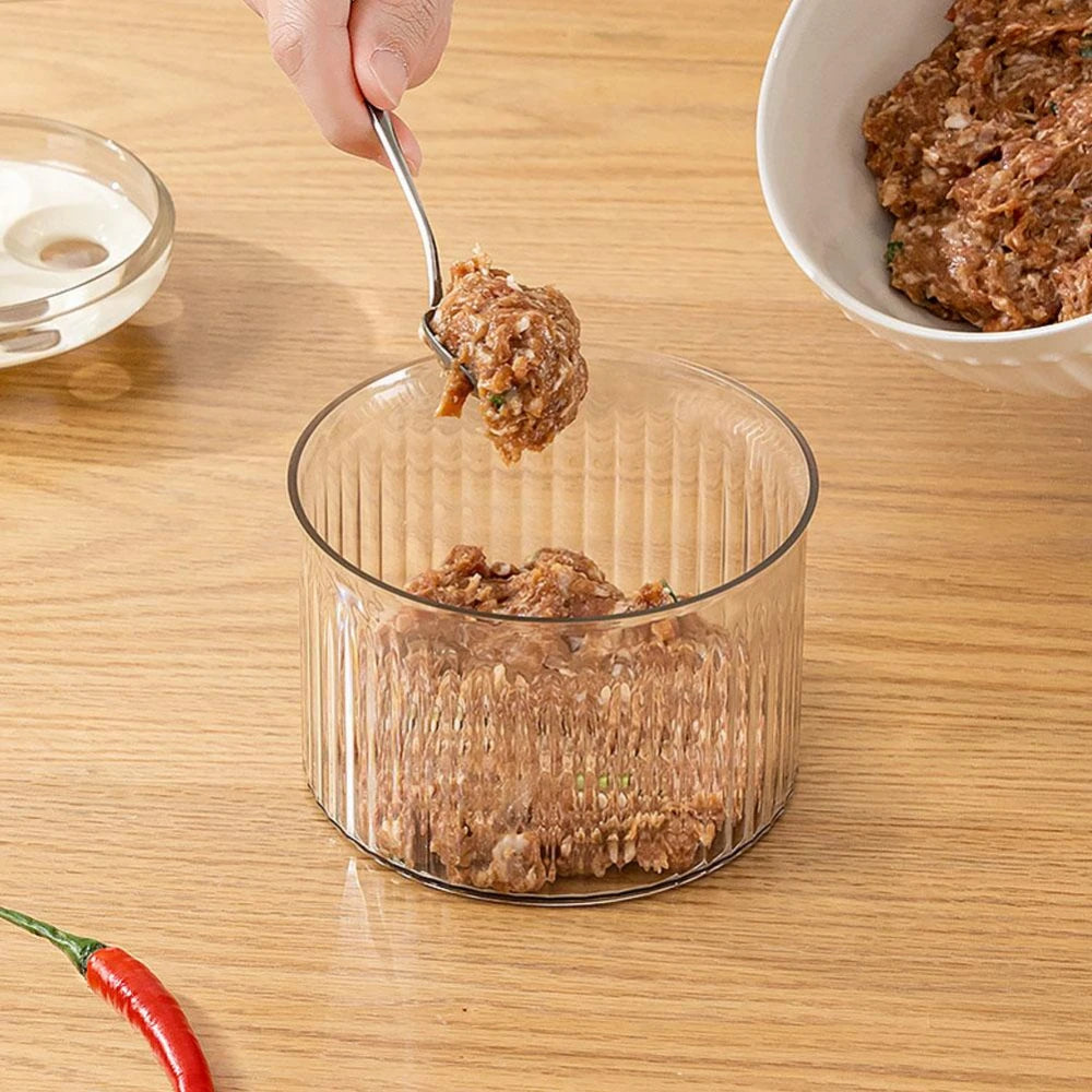 Translucent Meatball Maker Taiwanese Meatballs Press Mold Minced Meat Storage Container Household Fried Meatball Making Peaceful Pleasures Health and Wellness