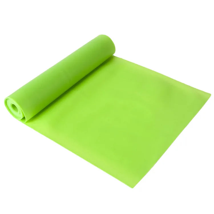 New Yoga Pilates Resistance Band - Long Elastic Stretch Band for Lower Body Strength Training Physical Therapy Home Gym Exercise Peaceful Pleasures Health and Wellness Green 15X150CM