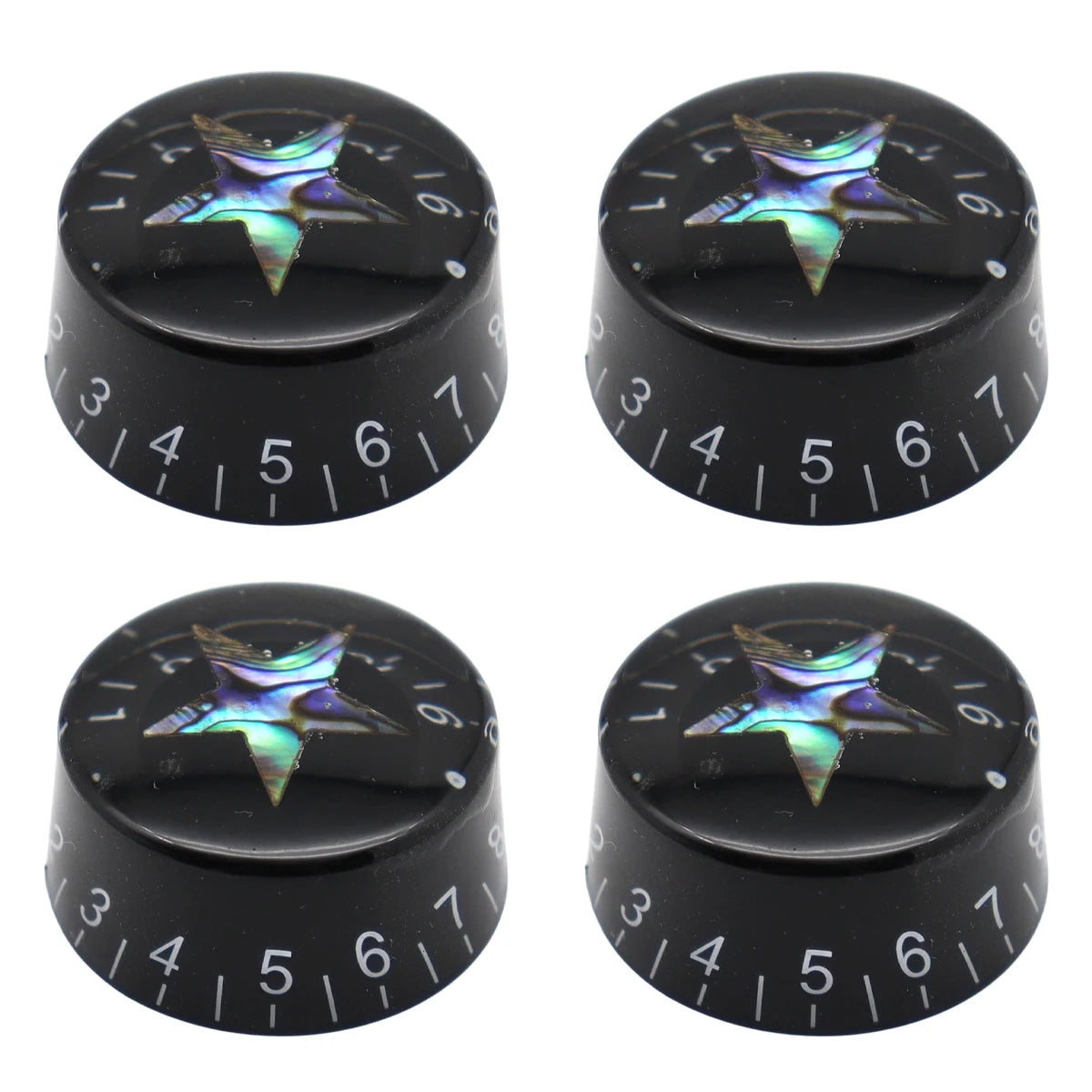 Straight Body Electric Guitar Bass Volume Knob Inlaid Shell