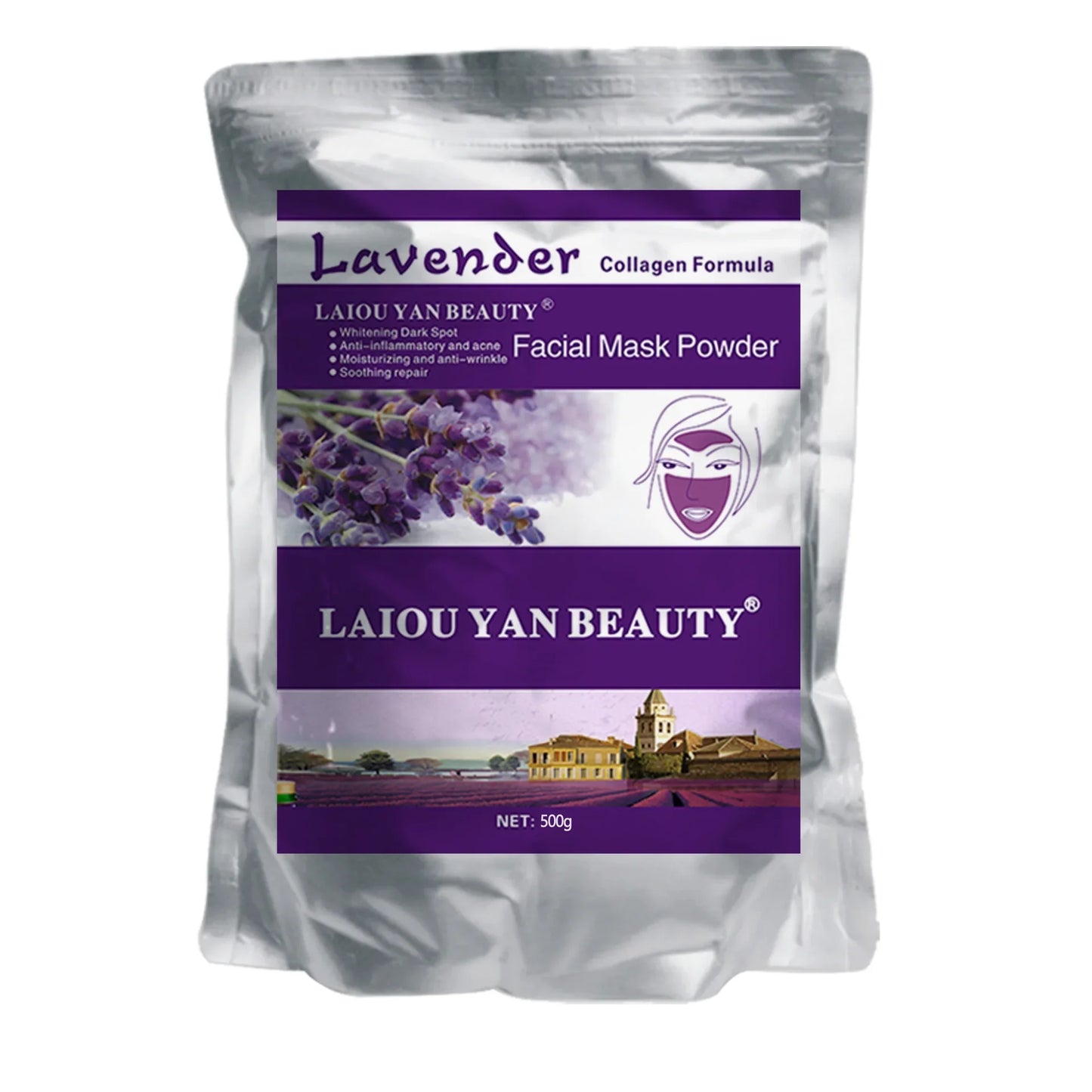 500g Pearl Whitening Jelly Mask Powder – Green Tea & Lemon