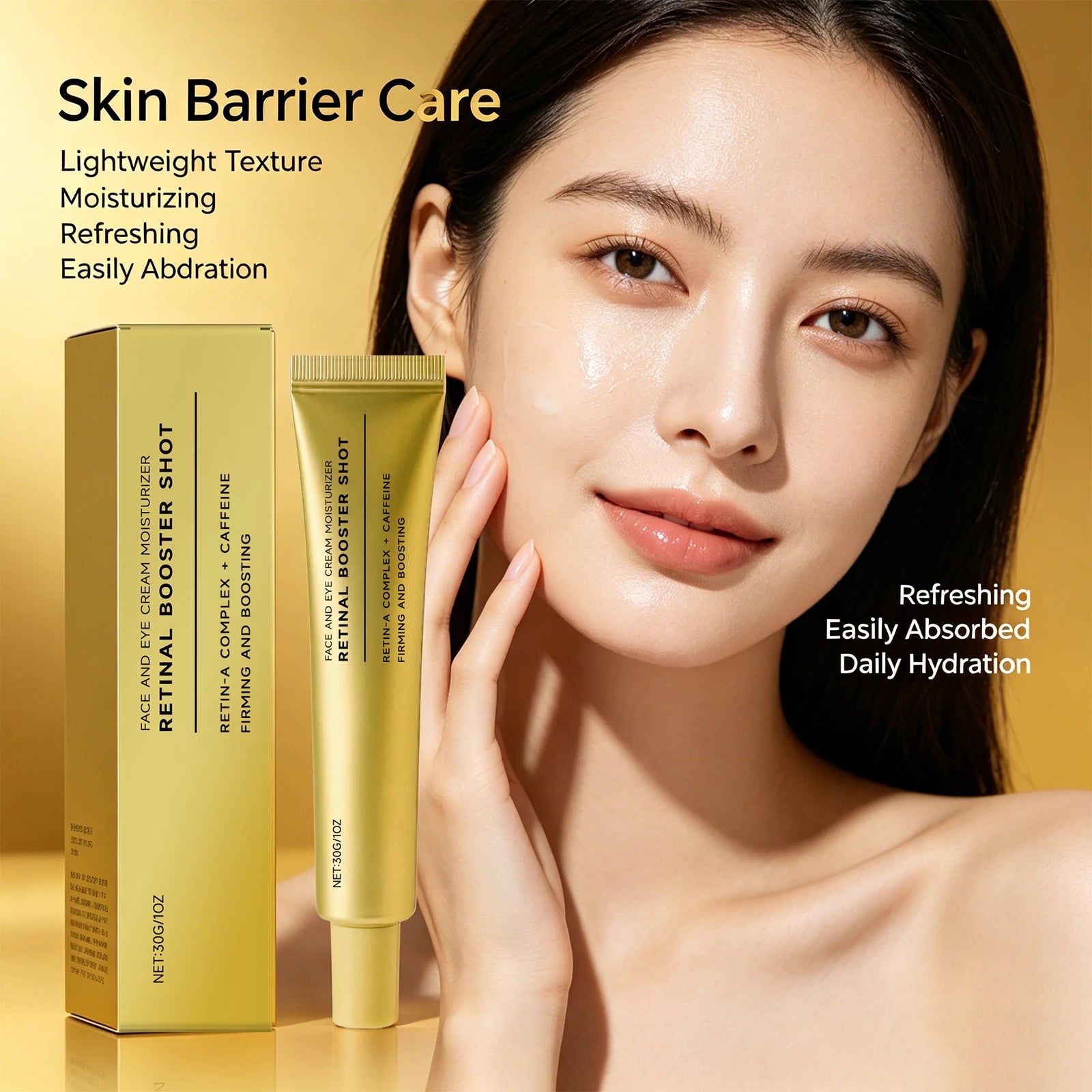 Retinol Firming Face Cream Repair Skin Barrier Hydration Improves Elasticity Lightweight Smooths Fine Lines for Daily Use Peaceful Pleasures Health and Wellness