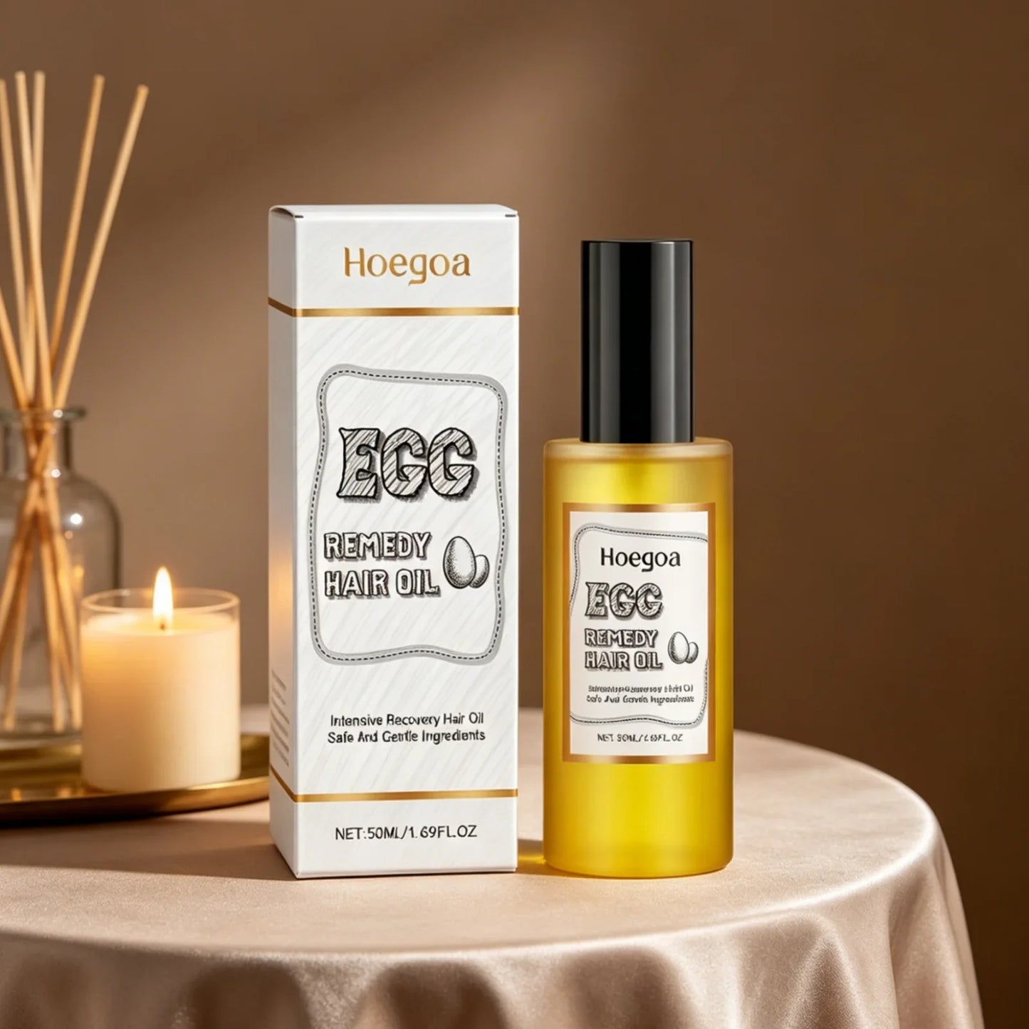 Hoegoa Egg Remedy Hair Oil – Frizz Repair & Nourishing 50ml