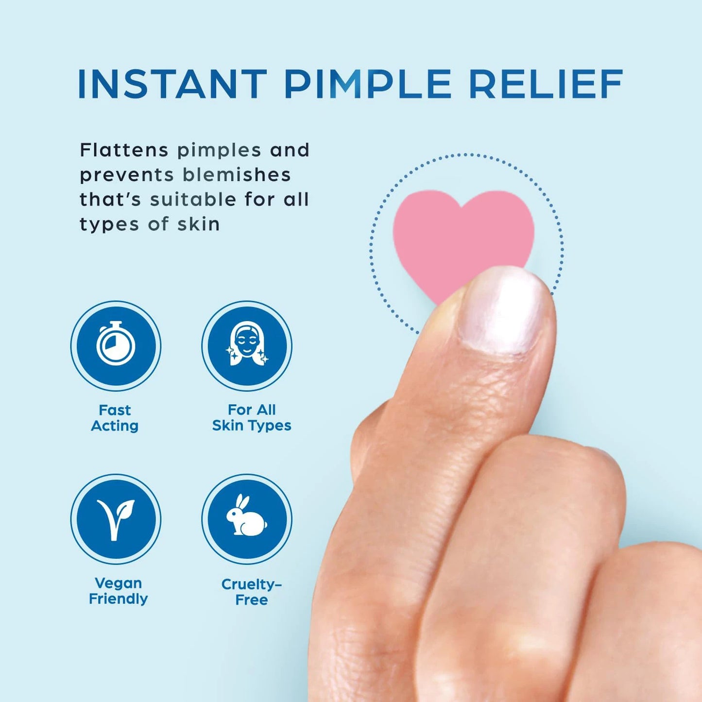 Invisible Waterproof Hydrocolloid Acne Patches – All Skin Types
