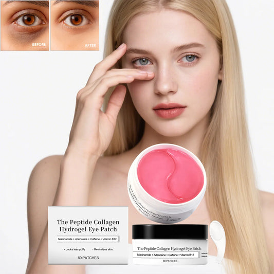 Peptide Collagen Hydrogel Eye Patches – Anti-Aging 60 Pack