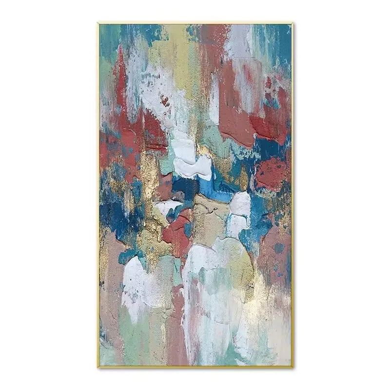 Hand Drawn Oil Painting, Abstract Hanging Painting, Living Room Mural, Orange Graffiti Decoration, Advanced, Original Design Peaceful Pleasures Health and Wellness No frame 60cmx120cm