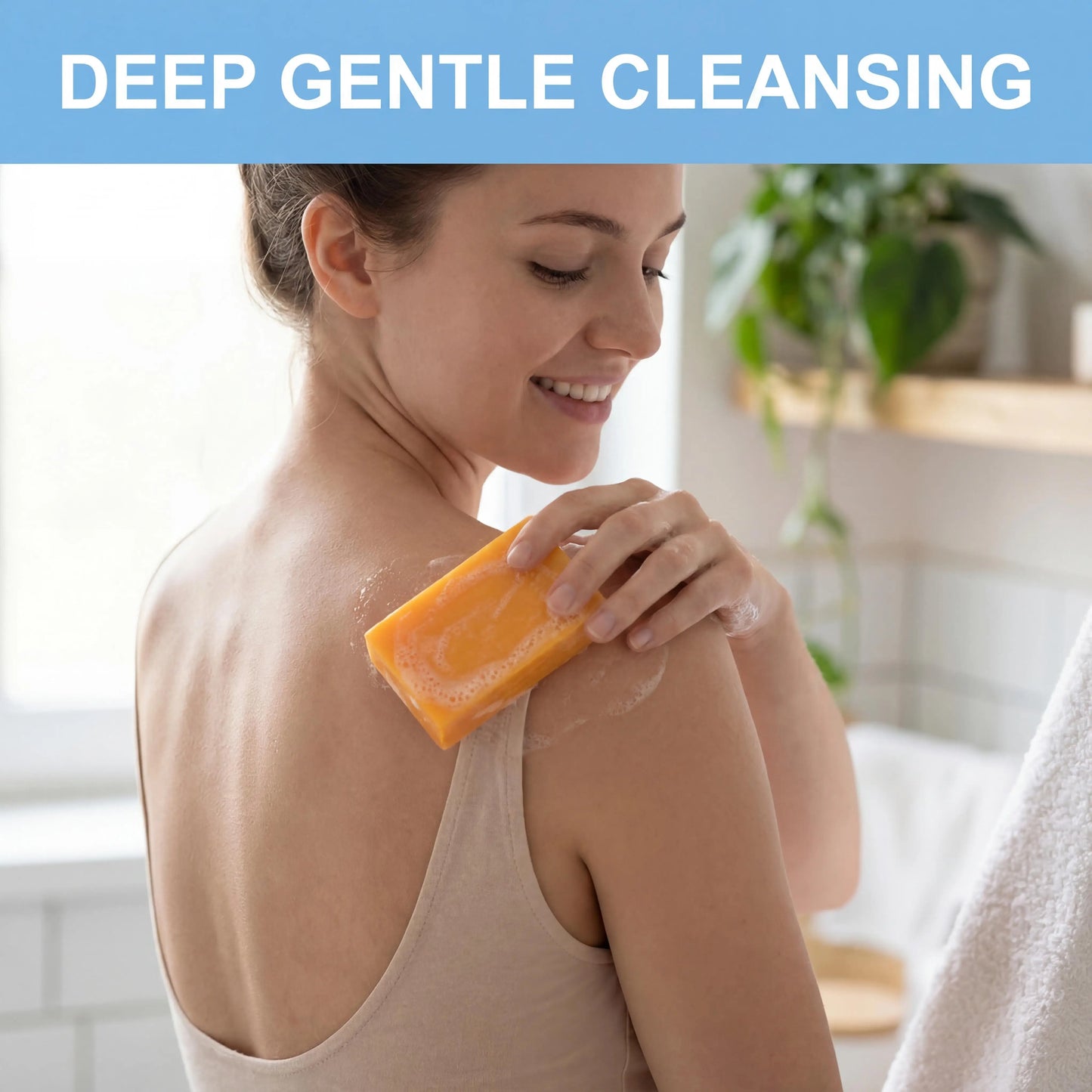 Turmeric Cleansing Soap Effectively Removes Body Acne Deep Cleansing Rich Foam Eliminates Body Odor Gently Exfoliates Body Soap Peaceful Pleasures Health and Wellness