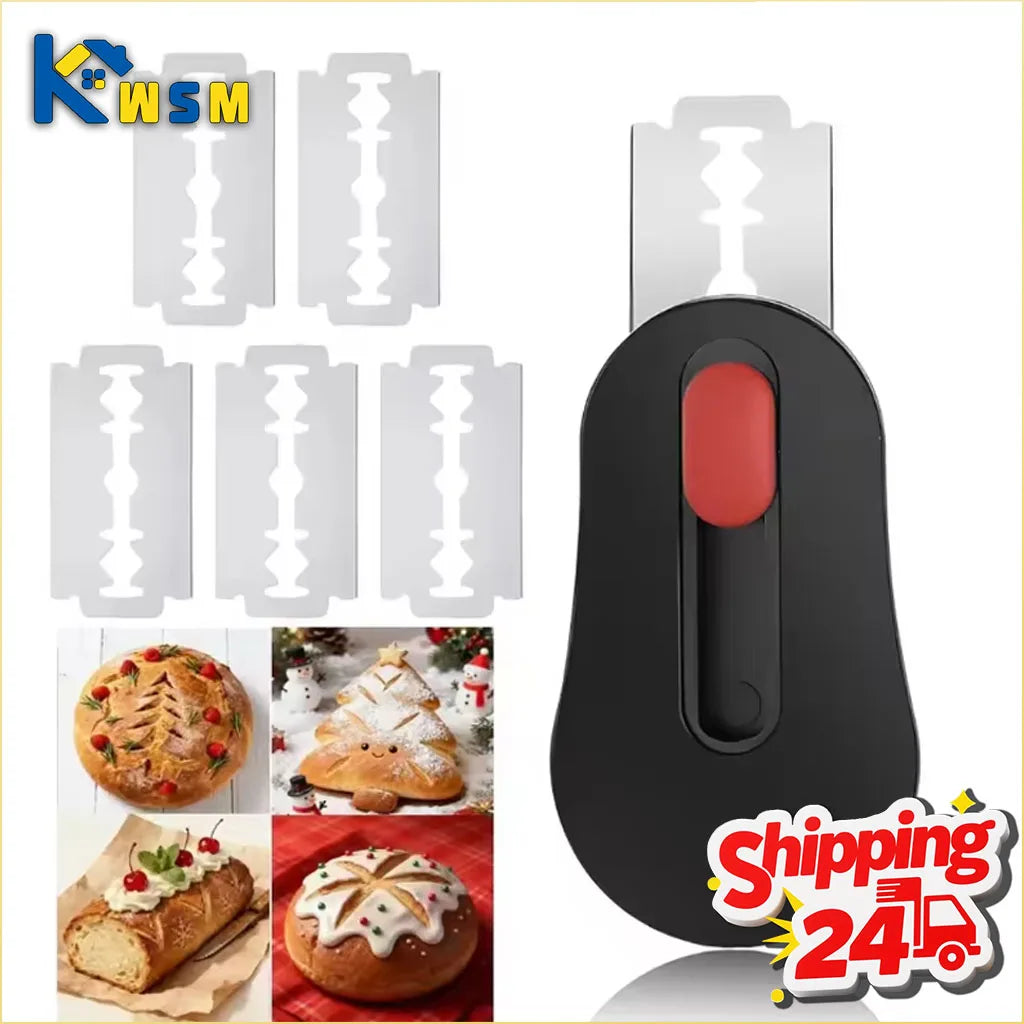 Bread Scoring Lame & 6 Blades – Sourdough & Artisan Baking Tool