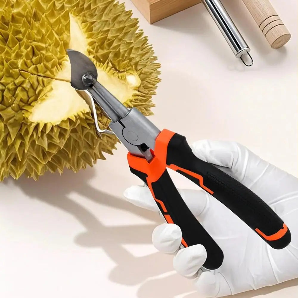 Ergonomic Durian Opener Tool – Stainless Steel Fruit Pliers