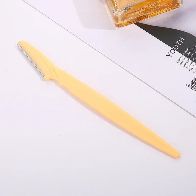 Women Face Care Hair Removal Tool Makeup Shaver Knife Eyebrow Trimmer Safe Shaving Rezors (3pcs/lot) Peaceful Pleasures Health and Wellness yellow-5pcs
