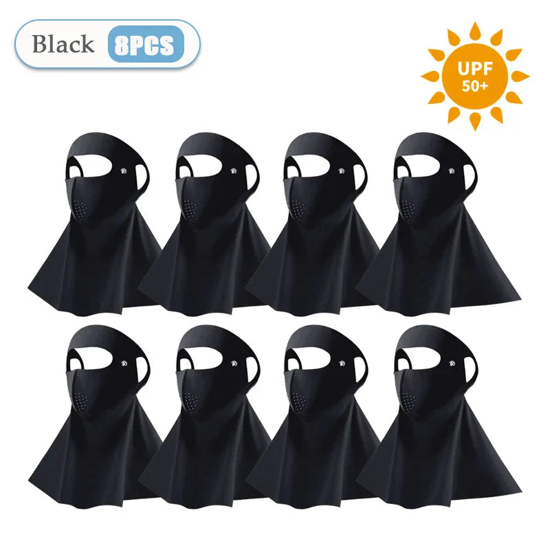 3D Ice Silk UPF50+ UV Face Mask – Cooling Balaclava Women