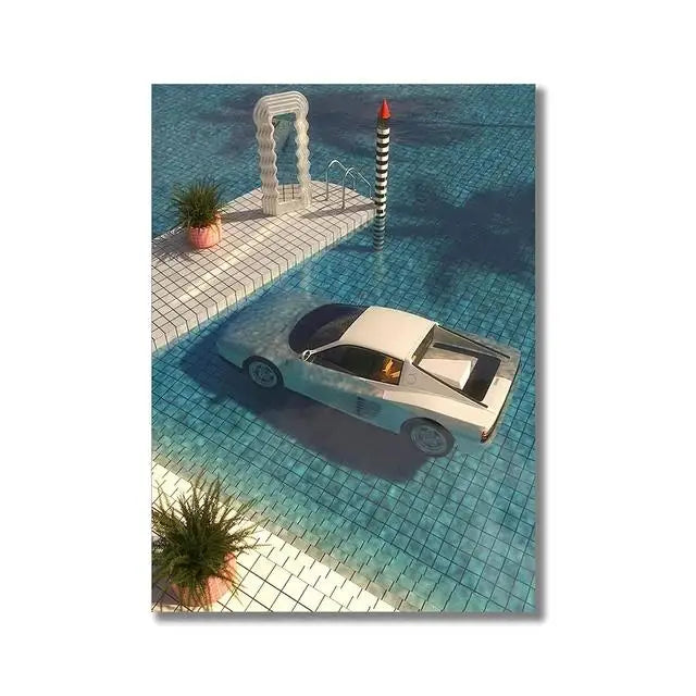 Frank Ocean Blond Album Canvas Poster | Retro Music Wall Art