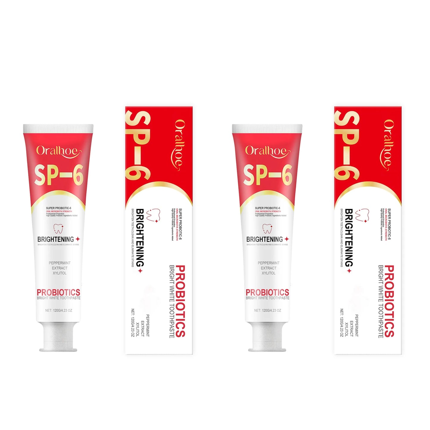 Oralhoe SP-6 Probiotic Whitening Toothpaste 120g | Plaque & Stain