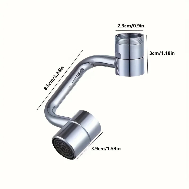1080° Rotating Stainless Steel Faucet Extender | Dual Spray