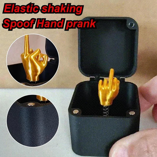 Funny Middle Finger Desk Decor – Miniature Prank Gift Novelty Desk Figurine Peaceful Pleasures Health and Wellness