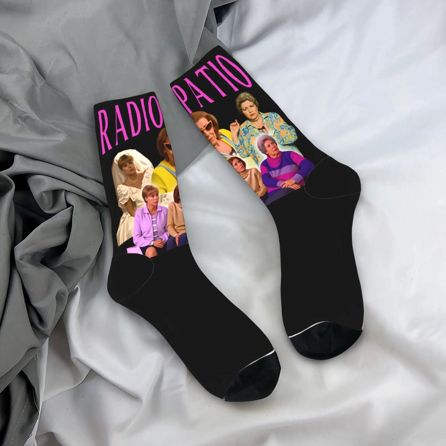 Aquí No Hay Quien Viva Novelty Crew Socks | Men's Non-Slip Novelty Crew Socks Peaceful Pleasures Health and Wellness 1 One Size