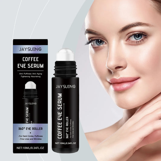 Coffee Eye Roll-On Serum 10ml | Depuff & Brighten Under Eyes Eye Roll-On Serum Peaceful Pleasures Health and Wellness 10ml boxed