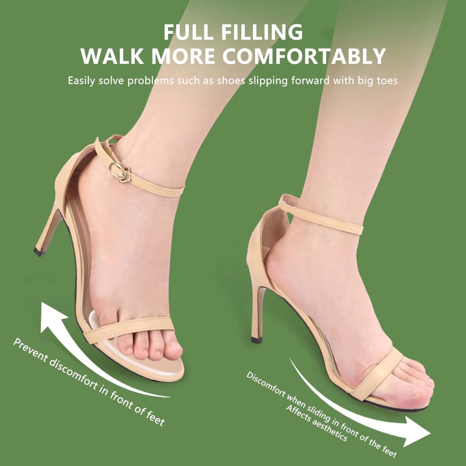 Metatarsal Pads Ball of Foot Cushions Preventing Rubbing Soft Gel Forefoot Pads for Foot Pain Relief Bunion Peaceful Pleasures Health and Wellness