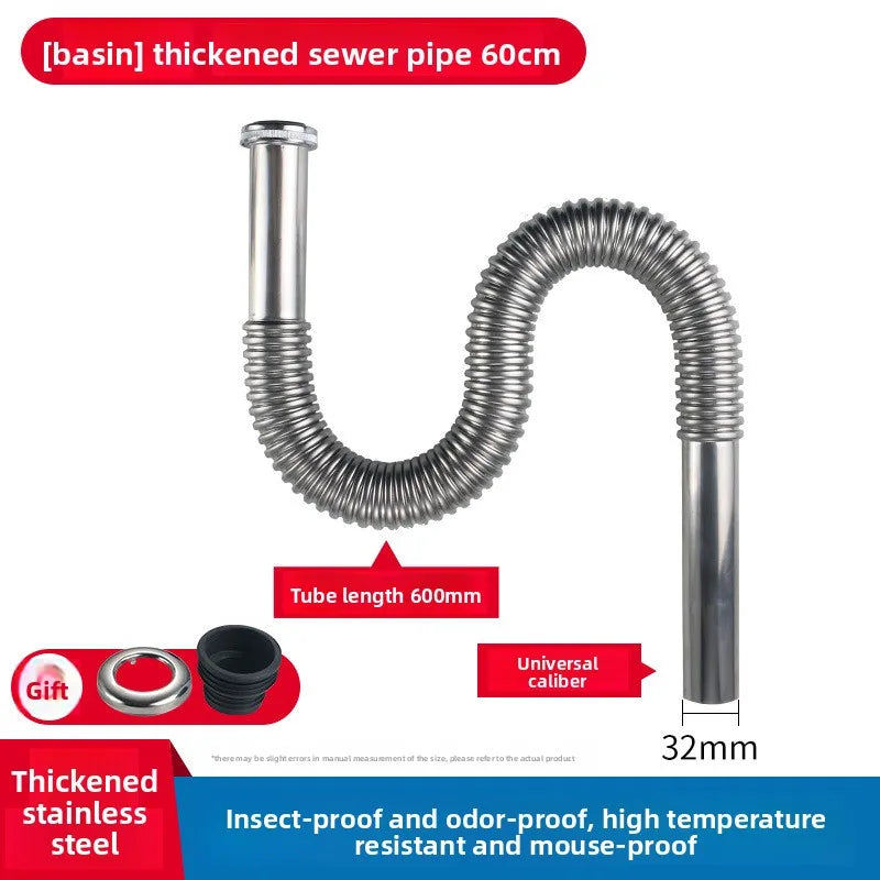 Stainless Steel Sink Drain Strainer – Anti-Odor & Rodent Guard