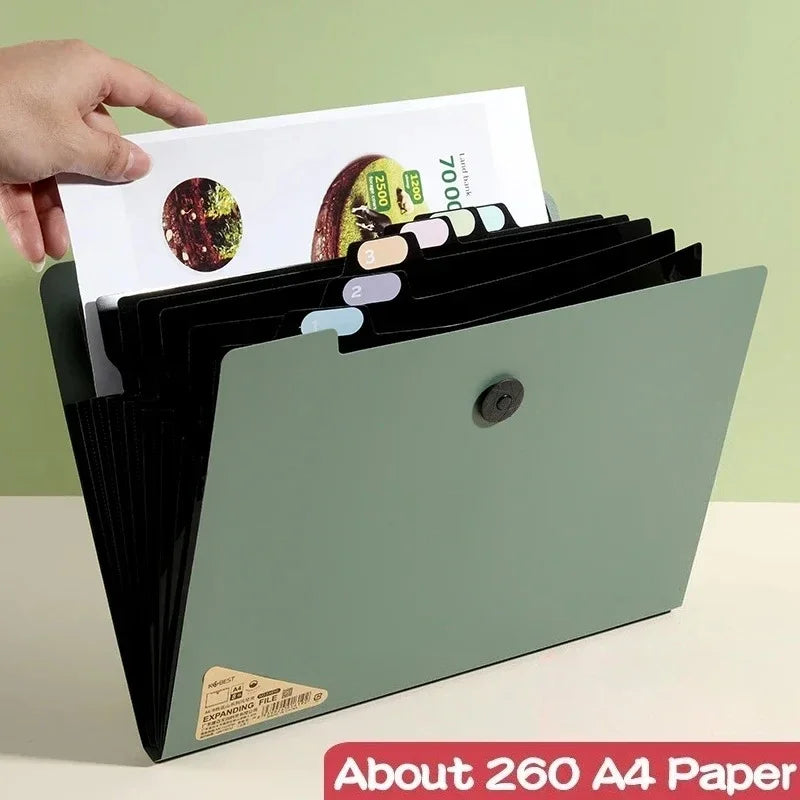 5-Layer A4 File Folder Storage Bag | Desk Organizer