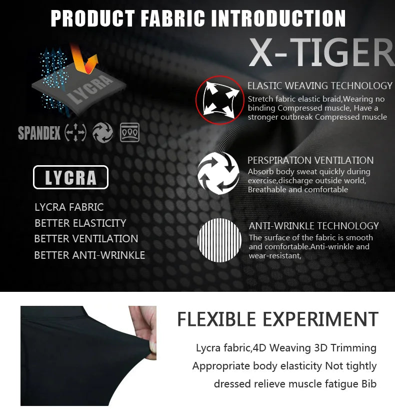 X-TIGER Men's Gel Pad Cycling Shorts – MTB & Road Bike
