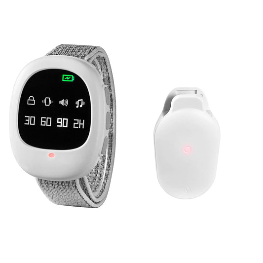 Wireless Bedwetting Alarm 40M – Kids & Elder Enuresis Sensor Bedwetting Alarm Peaceful Pleasures Health and Wellness WHITE