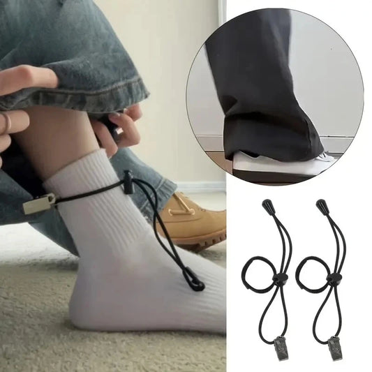 Adjustable Invisible Trousers Garter Clip Prevents Pants Leg Dragging Peaceful Pleasures Health and Wellness
