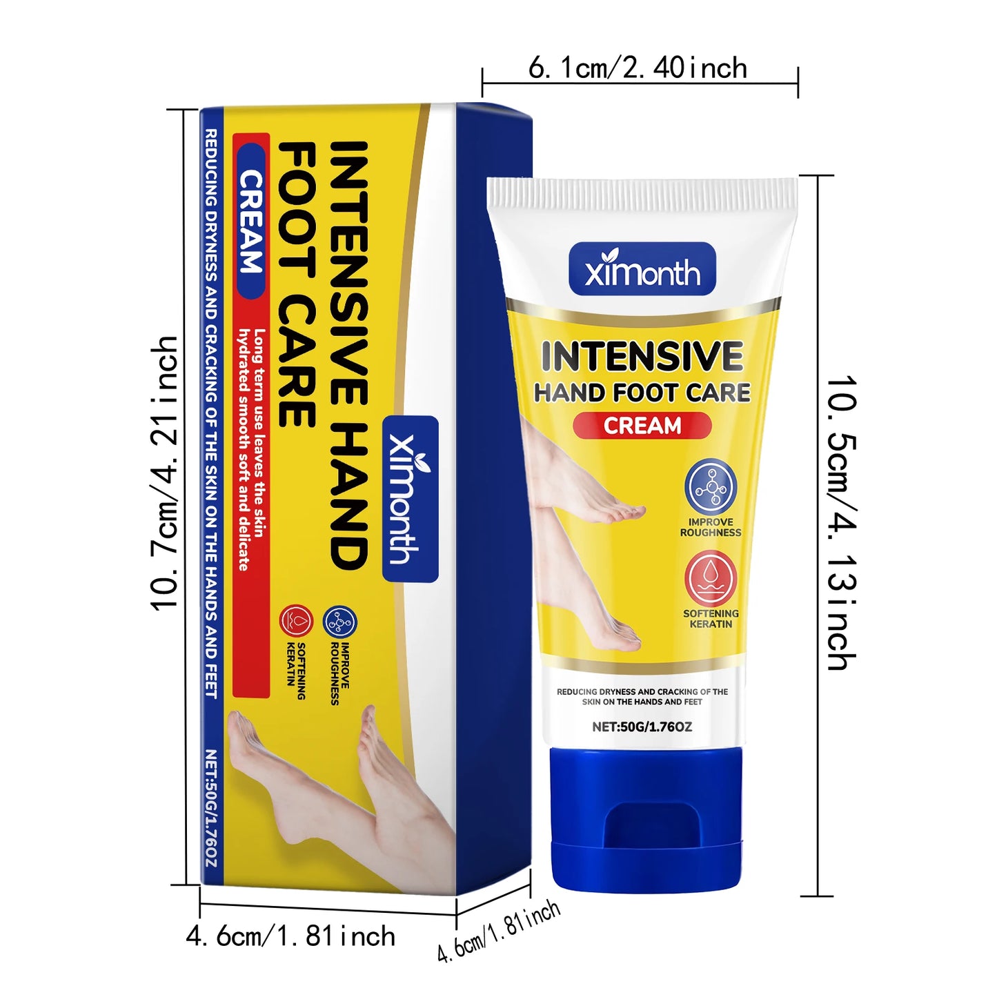 Nourishing Hand Foot Cream Nourishing Soften Skin Deep Moisturize Brighten Relief Dryness Gentle Care for Cracked Heels Creams Peaceful Pleasures Health and Wellness 50g Boxed
