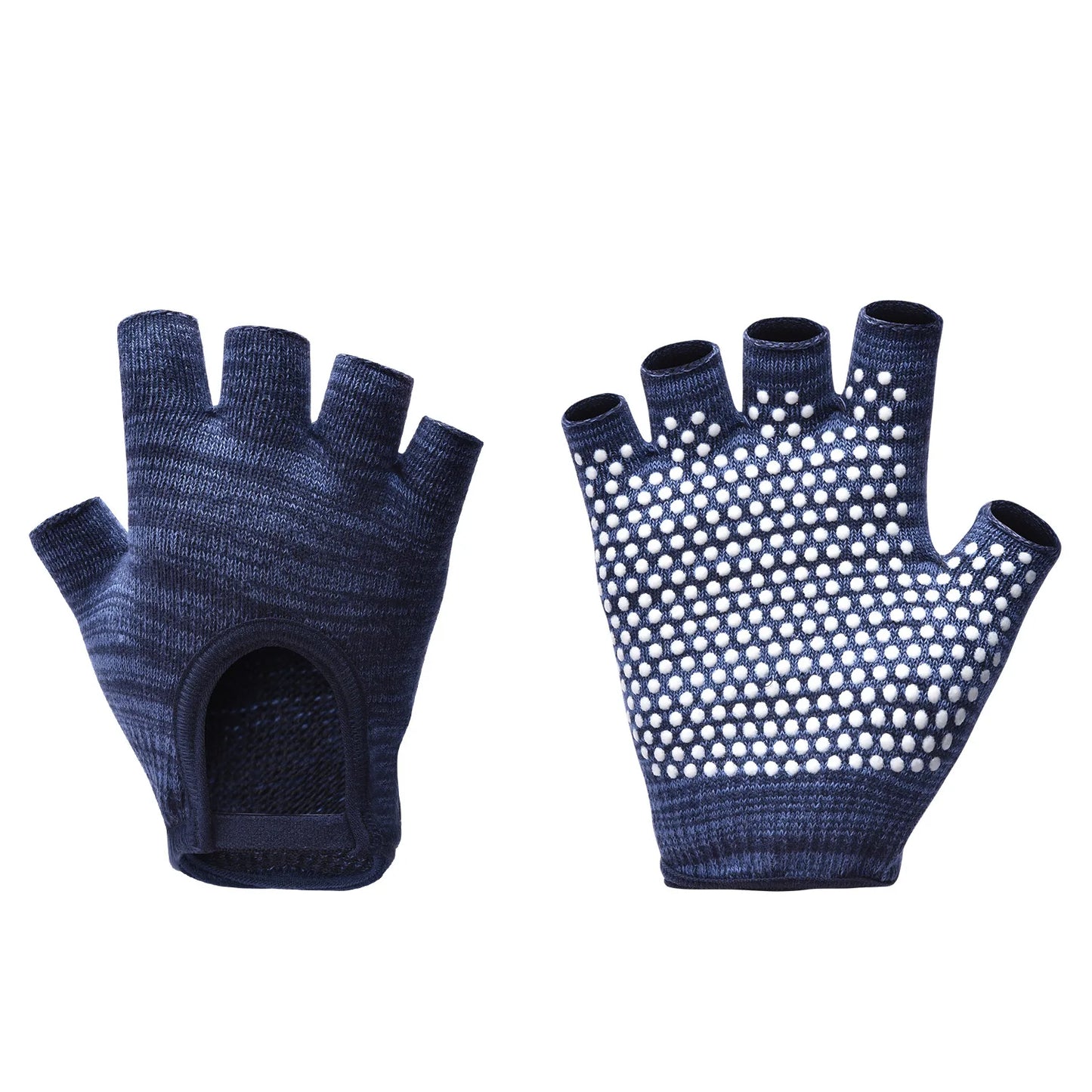Non Slip Yoga Gloves for Women Fingerless Pilates Gloves with Grips for Yoga Fitness Workout Sports Exercise Gym,Universal Size Peaceful Pleasures Health and Wellness Deep Blue