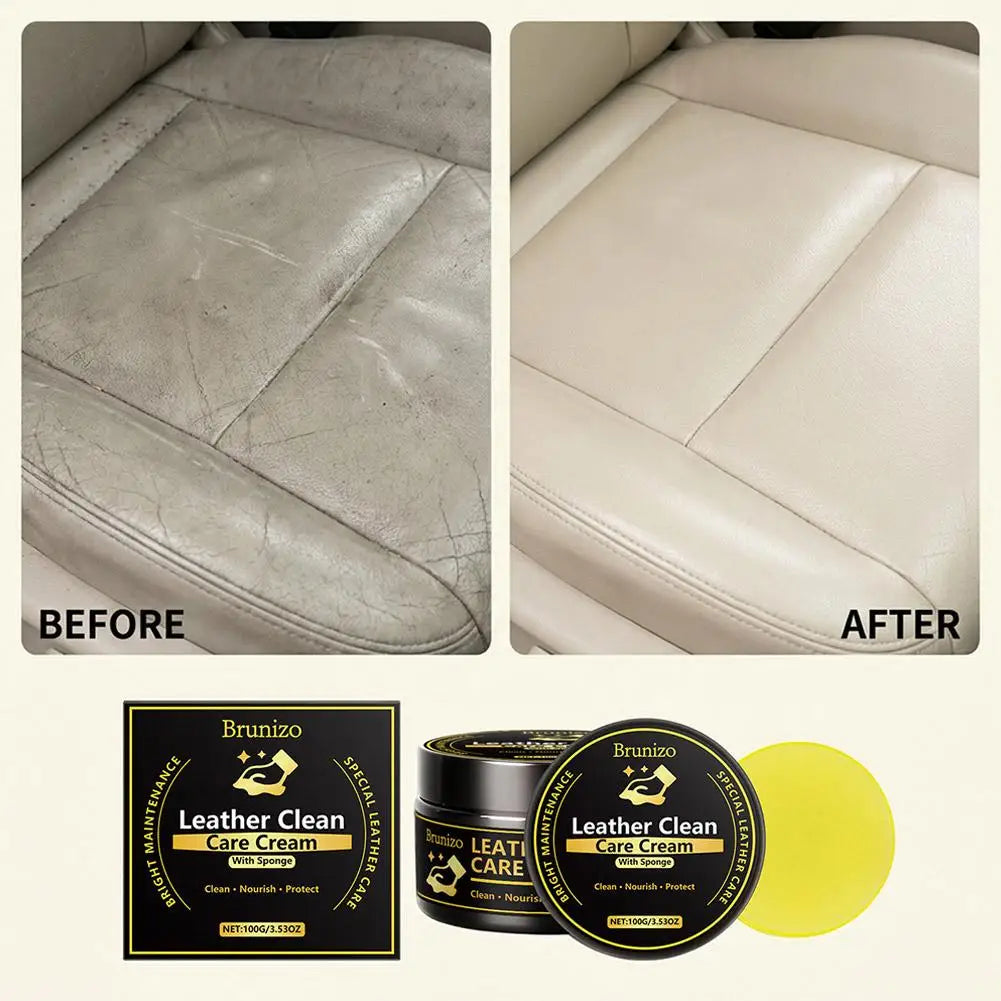 Bestselling Car Interior Leather Cleaning&Maintenance Set Deep Spray for Rejuvenating Softness Multifunctional Leather Cleaning Peaceful Pleasures Health and Wellness