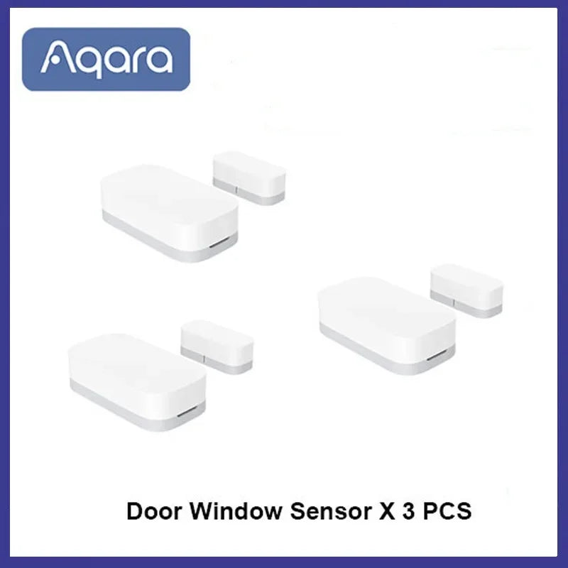 Aqara Door Window Sensor Zigbee Wireless Connection Alarm Smart Door Sensor Smart Home for Xiaomi Mijia APP Mi Home Homekit Peaceful Pleasures Health and Wellness 3pcs China Mainland