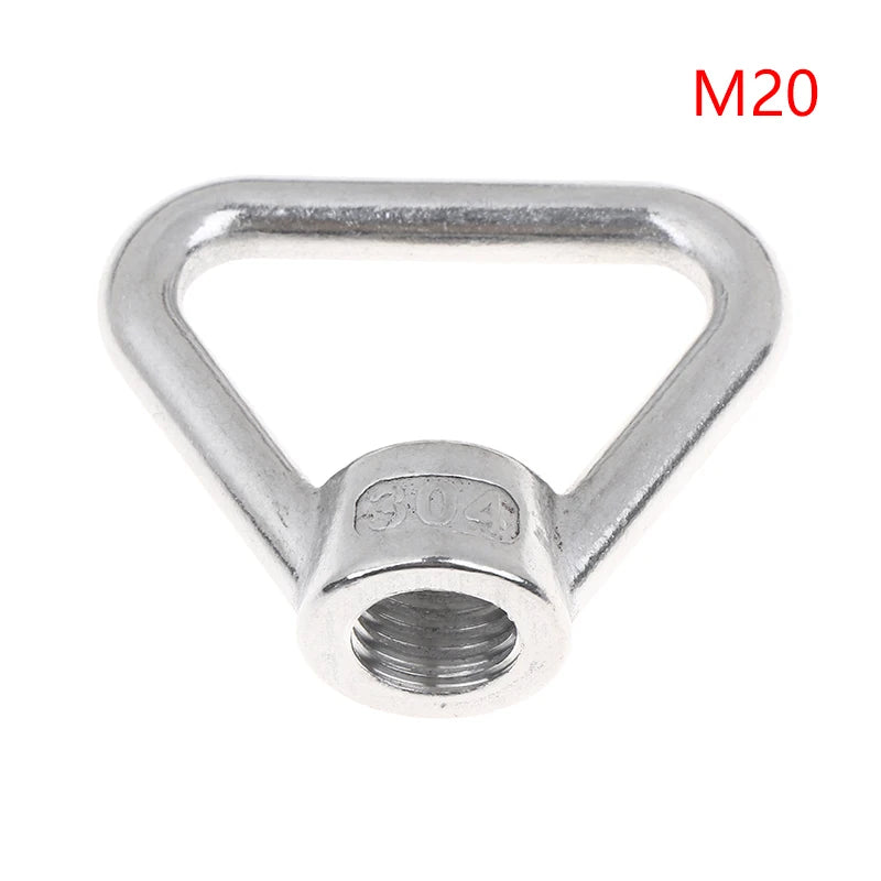 Stainless Steel 304 Lifting Eye Bolt Nut Set M8–M24 Ring Screw Lifting Eye Bolt Peaceful Pleasures Health and Wellness A6